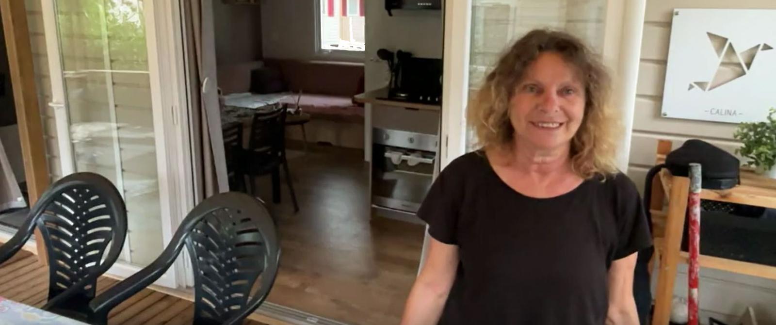 Jocelyne et la vie en mobil home au Cap-Ferret